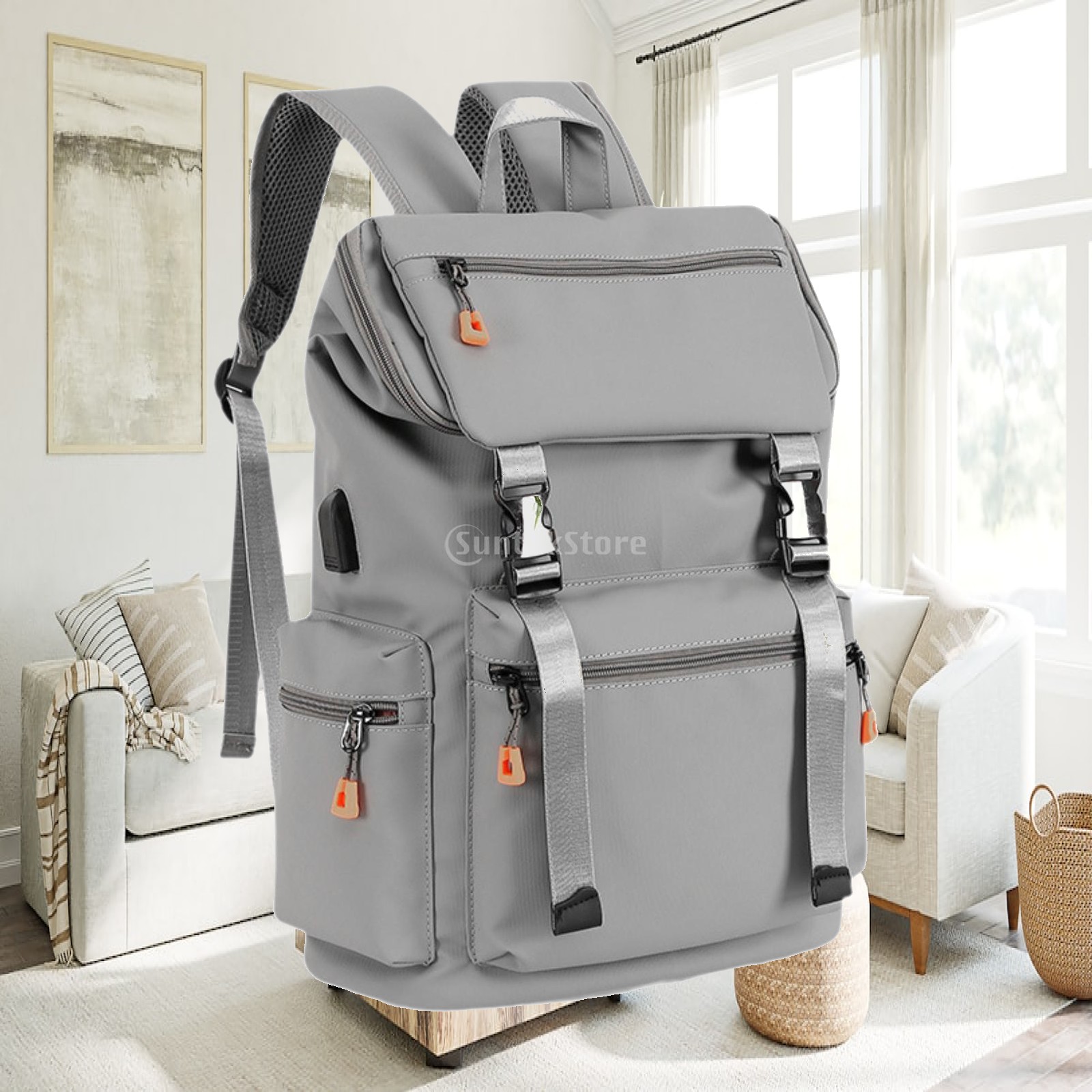 Fashion Backpack Women - Повседневный рюкзак-органайзер с карманами, модный, с