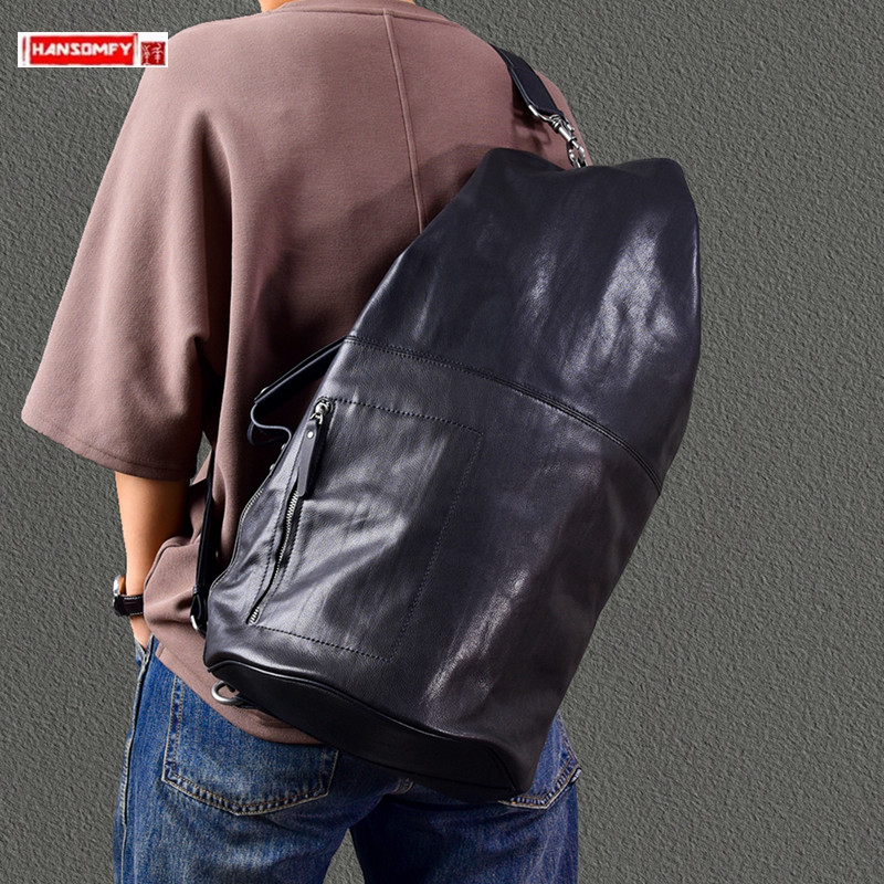 Новинка 2025 года, большая вме – обзор и цена Leather Backpack Vintage