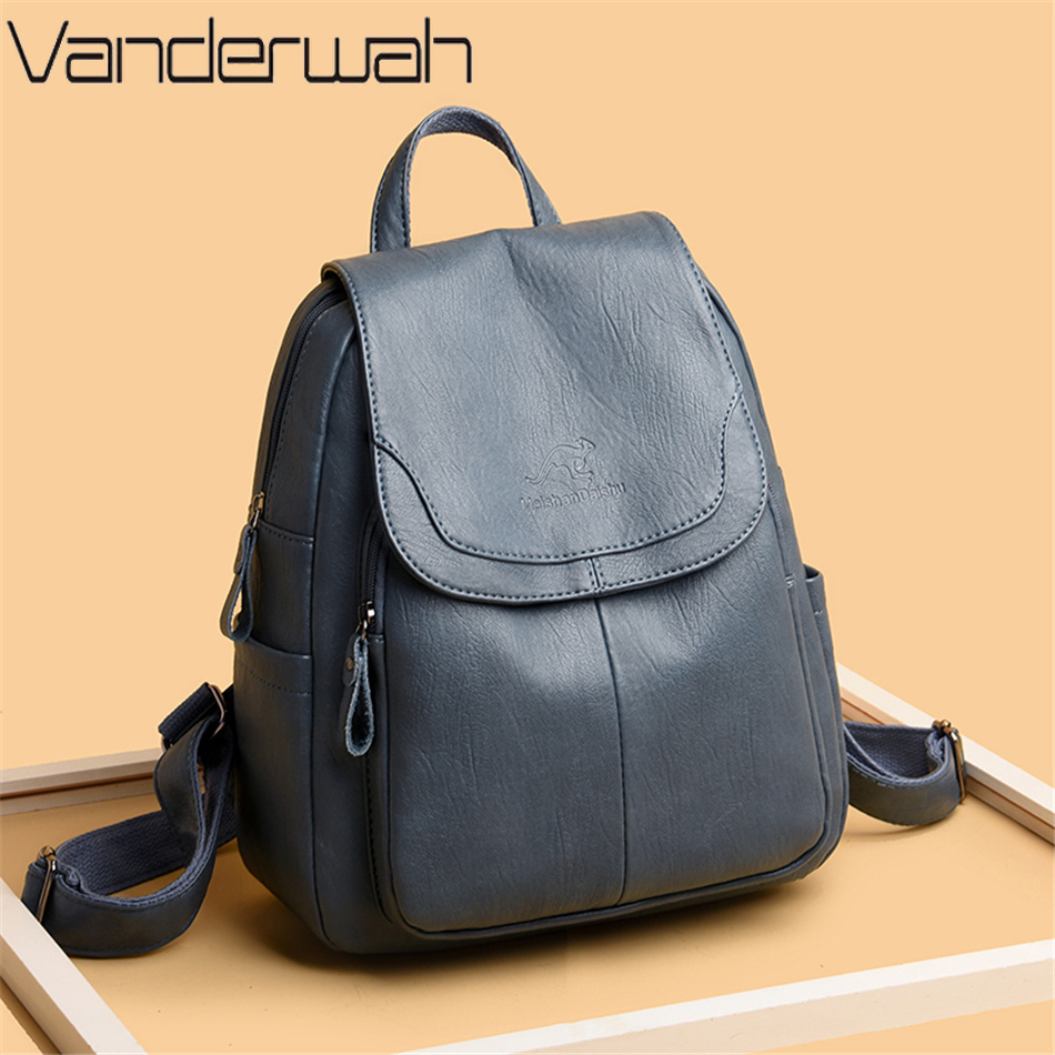 Женский рюкзак большой емкости – обзор и цена Leather Backpack Vintage
